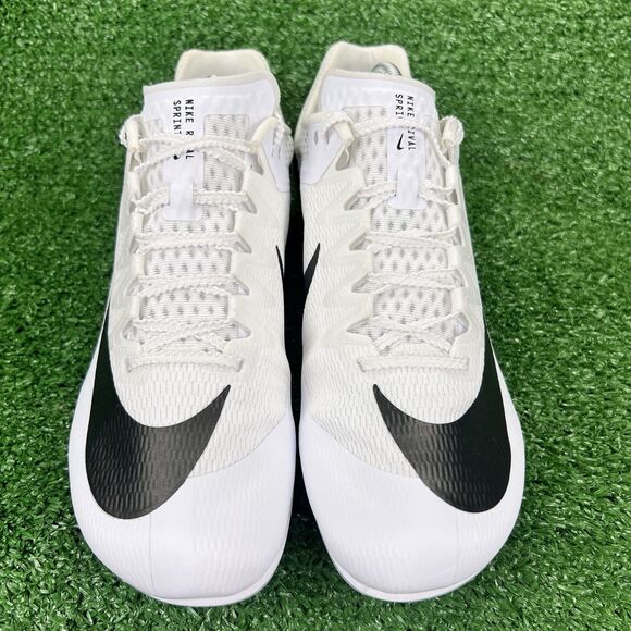 Nike Zoom Rival Sprint Track Shoes Men's 10 White Black Cleat Spikes‎ DC8753-100 - Picture 7 of 17